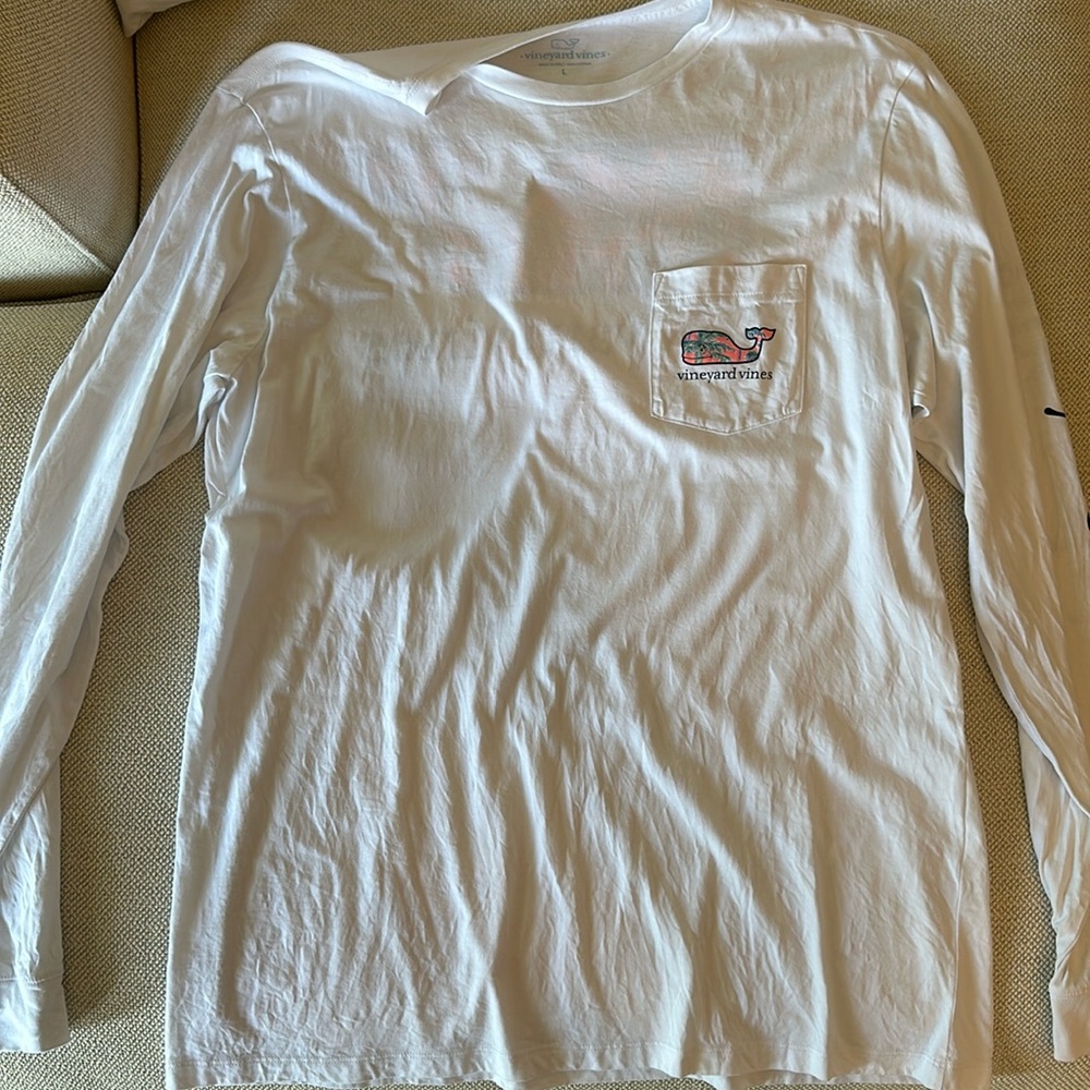 Vineyard Vines Long Sleeve Tee Shirt Grey